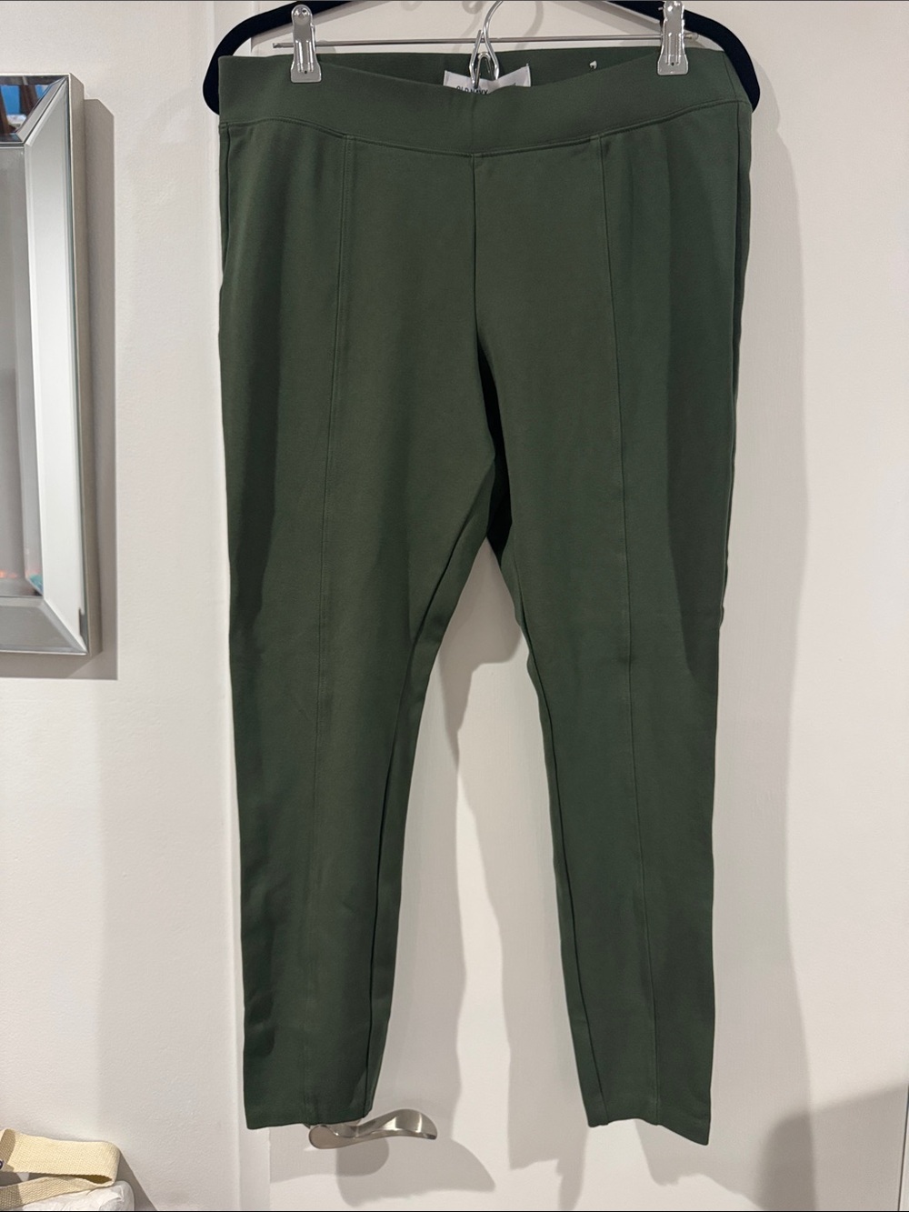 Womens Old Navy Stevie Olive Green Ponte Leggings Large